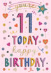 Picture of HAPPY 11TH BIRTHDAY CARD